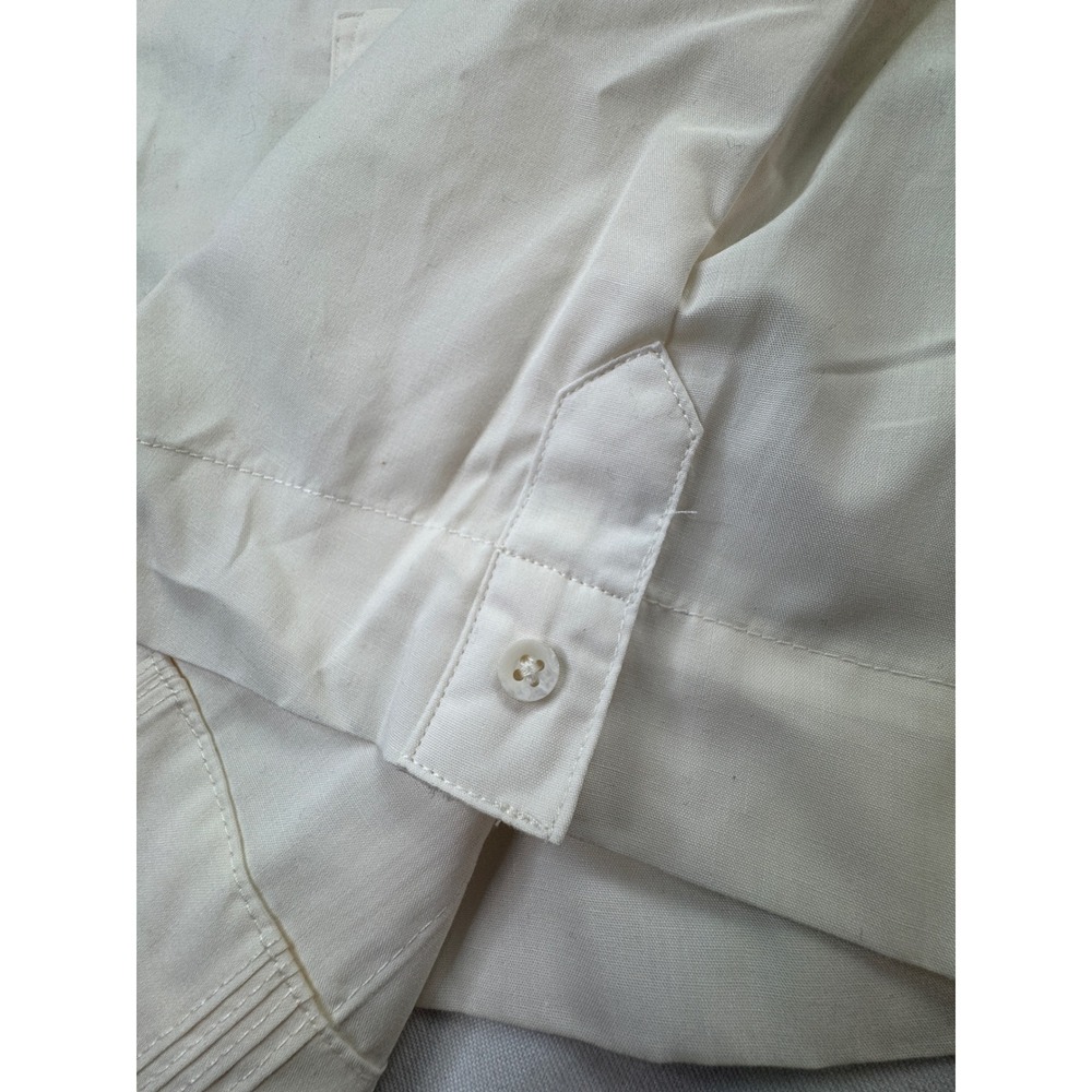 Havanera Co Cubavera Mens 2XL Guayabera Shirt Cream Color Short Sleeve New - Picture 11 of 16